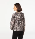 Snake Skin cropped hoodie without pocket