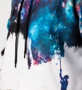 Another Painting cropped hoodie without pocket