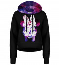 Rebel Girl cropped hoodie without pocket