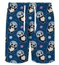 Short en coton Astronaut Panda