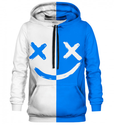 Printed Hoodie - W&B Face hoodie