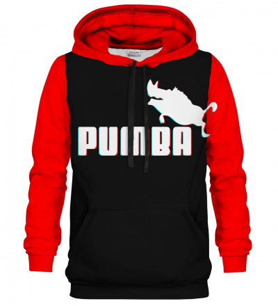Sweat à capuche imprimé - Rouge Pumba