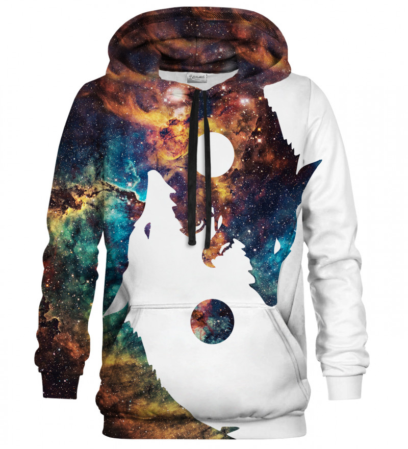 Galaxy Yin Yang Wolf hoodie