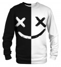 B&W Face bluse med tryk