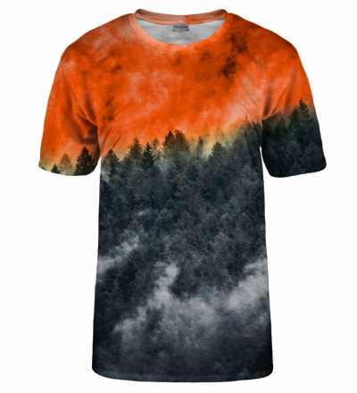 T-shirt orange de la forêt puissante