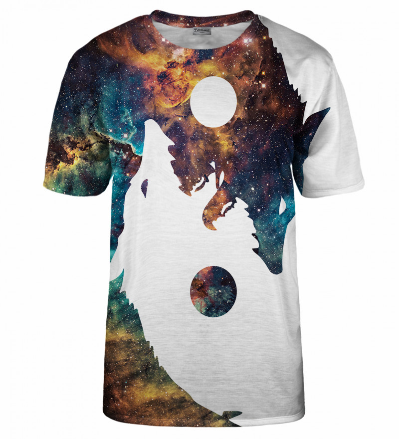 Galaxy Yin Yang Wolf t-shirt