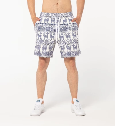 Lama Pattern shorts