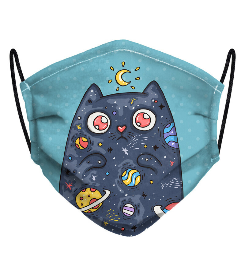 Space Cat face mask