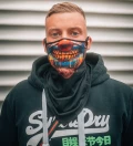 Masque facial bandana clown