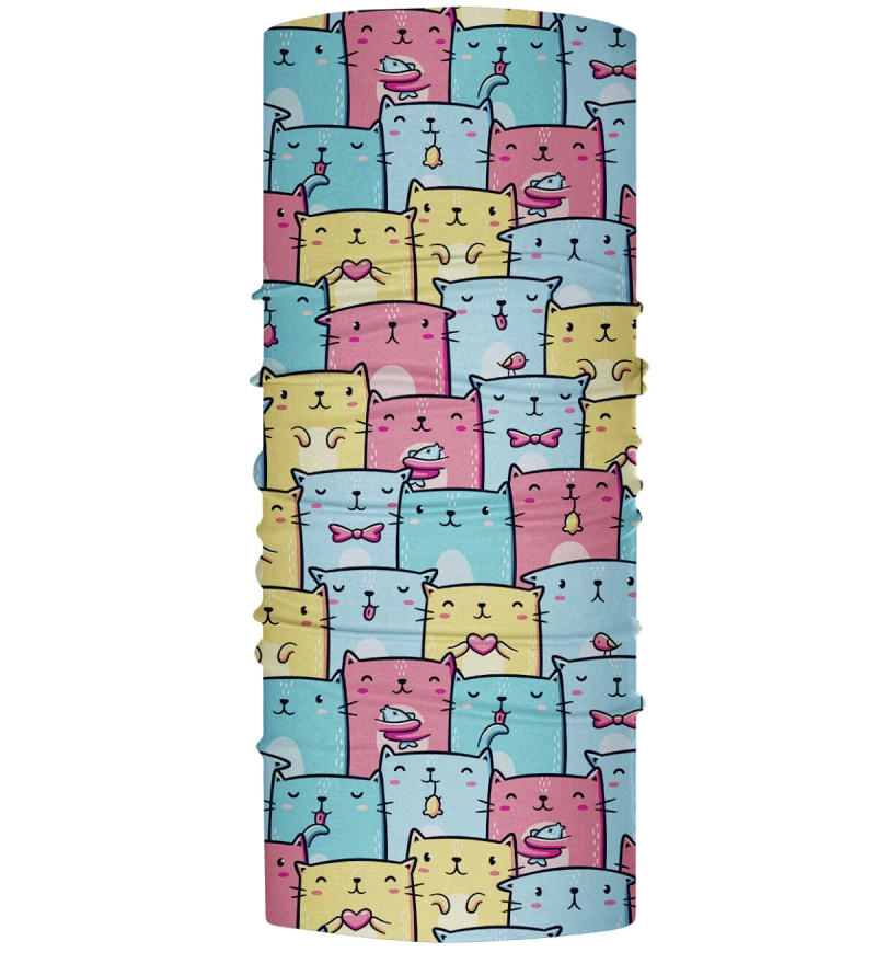 Colorful Cats Pattern neck warmer