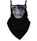 Masque bandana pour femme Grey Skull
