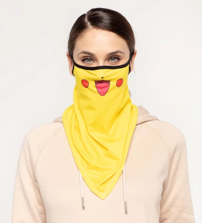 Masque bandana femme Pika Pika