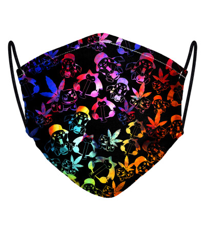 Damska maseczka Pokebong gradient