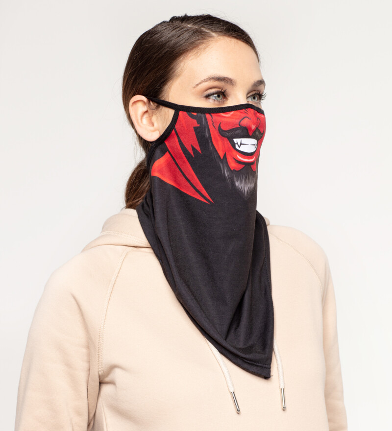 Devil womens bandana face mask