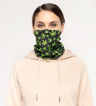 Weed Pattern womens neck warmer