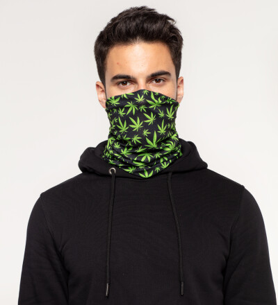 Weed Pattern neck warmer
