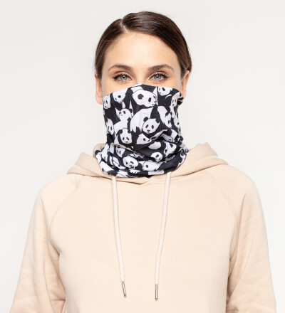 Less Hate More Panda womens neck warmer