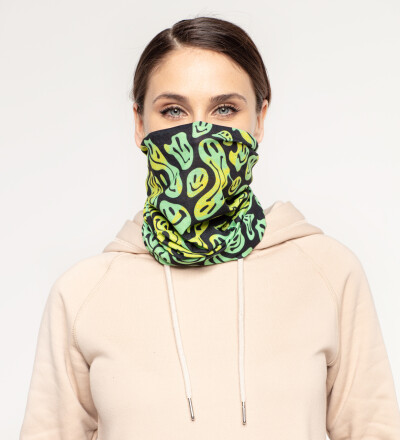 Melted Smileys womens neck warmer