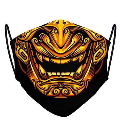 Golden Samurai face mask