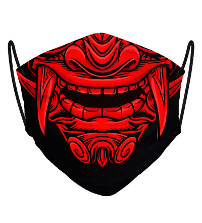 Red Samurai face mask