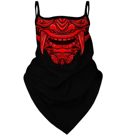 Red Samurai bandana face mask