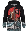 Fish zip up hoodie