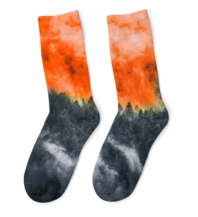 Chaussettes orange Mighty Forest
