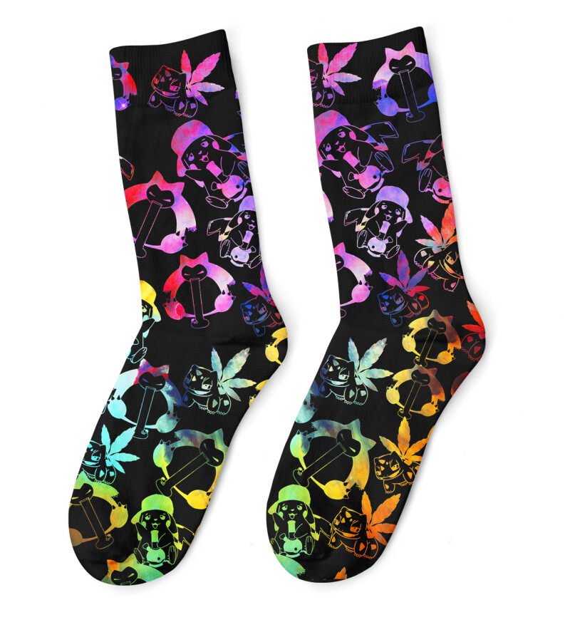 Chaussettes Gradient Noires Pokebong