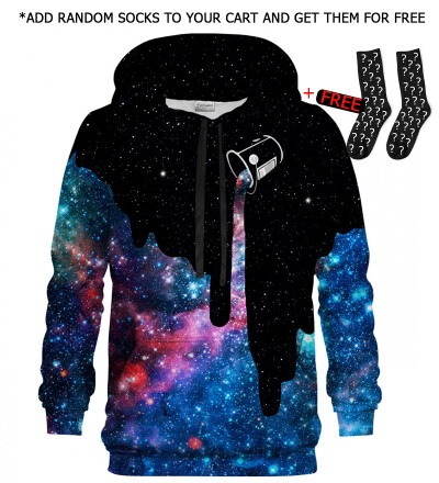 Printed Hoodie - Galaxy Milky Way