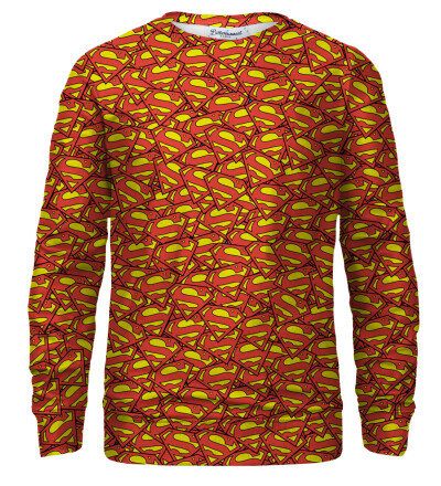 Superman logo pattern sweatshirt