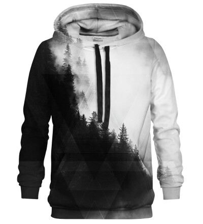 Geometric Forest Grey hoodie