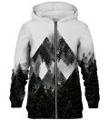 Rombic Forest Grey zip up hoodie