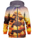 Geometric Sunrise zip up hoodie