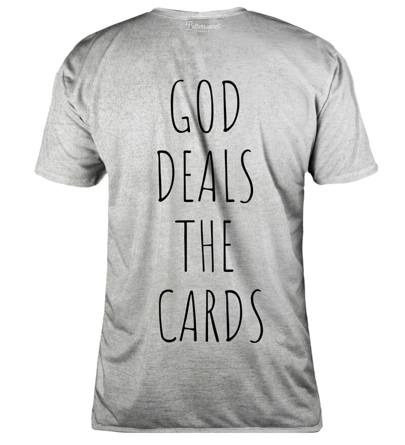 God deals the card womens t-shirt