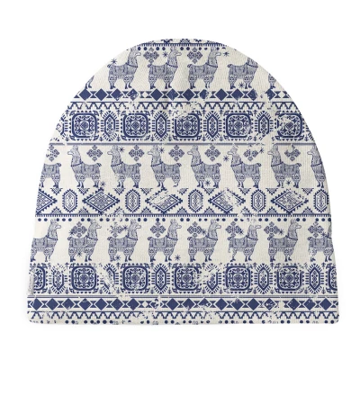 Męska czapka Lama Pattern