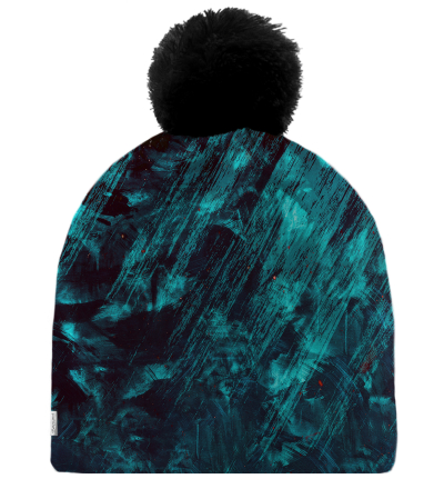 Blue Scratch beanie til kvinder