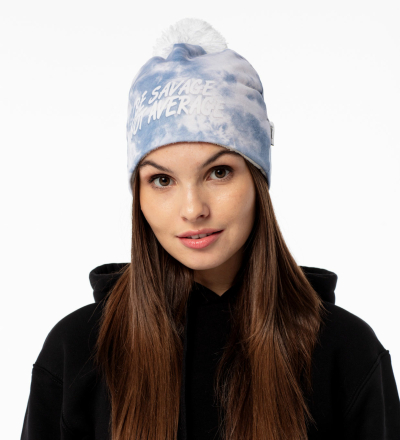 Tie dye womens beanie