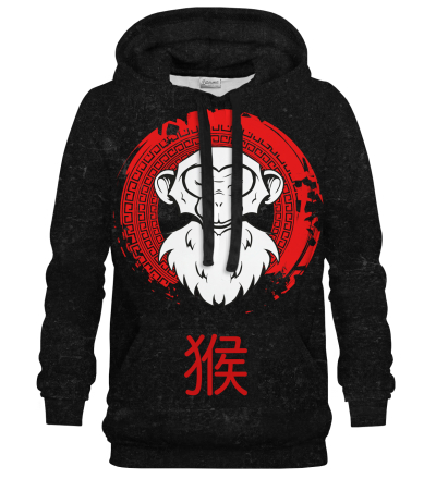 Chinese Monkey Black hoodie