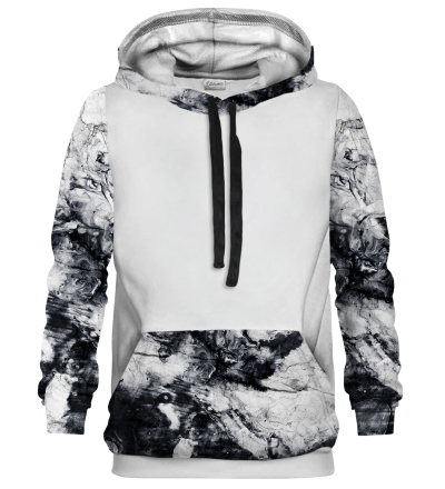 White Marble white Cotton hoodie