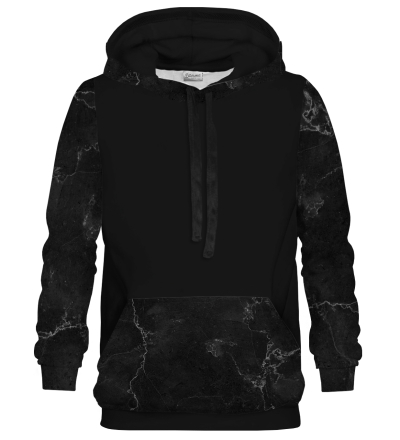 Black Grunge Cotton hoodie