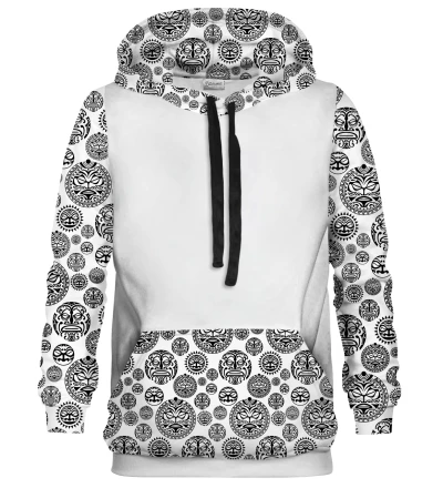 Polynesian Pattern Cotton hoodie