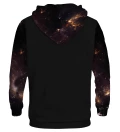 Sweat à capuche en coton noir Diamond Nebula