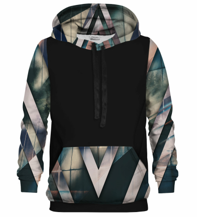 Triangles black Cotton hoodie