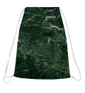 Green Marble drawstring bag