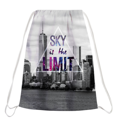Sky is the Limit drawstring bag