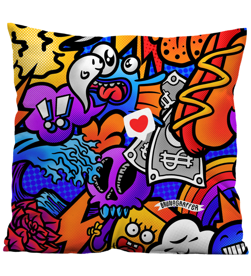 Bruno Doodles pillow