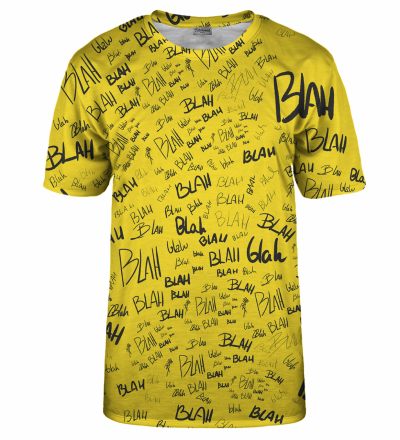 T-shirt Blah blah blah yellow
