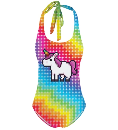 Pixel Unicorn Open back swimsuit