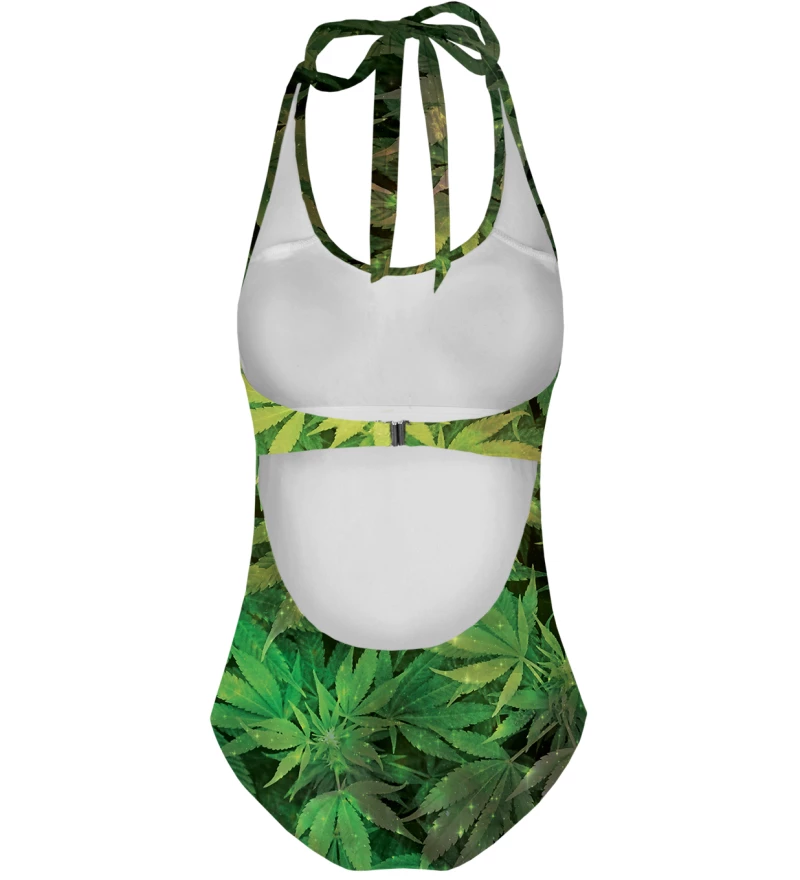 Weed Open back swimsuit