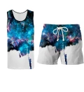Another Painting beach set, Top+swim shorts